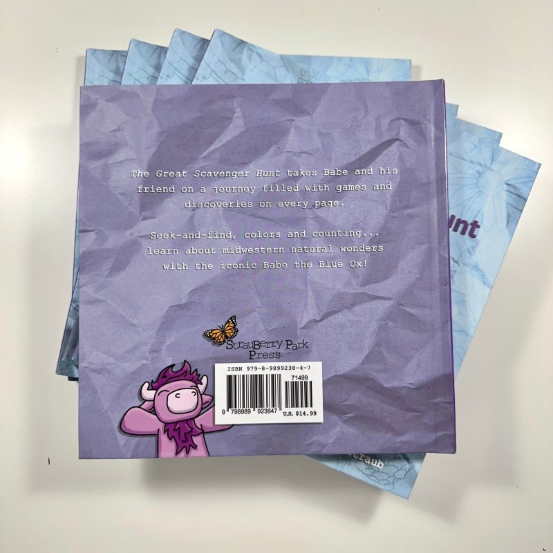 Babe the Blue Ox: the Great Scavenger Hunt Hardcover Book from Christopher Straub Babe the Blue Ox: the Great Scavenger Hunt Hardcover Book from Christopher Straub