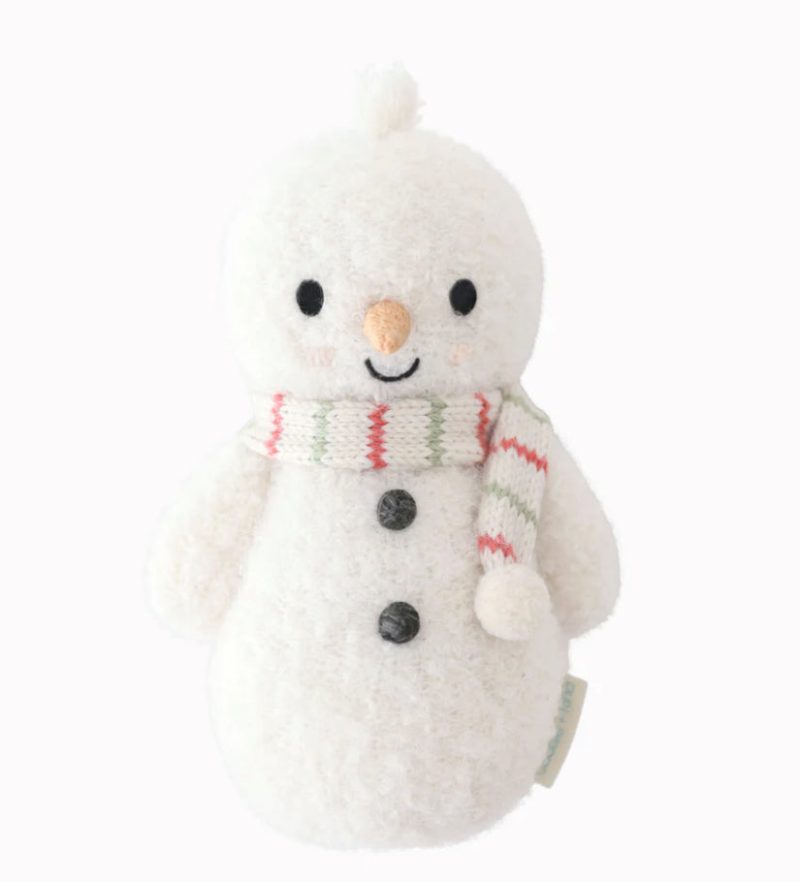 cuddle+kind Baby Snowman Peppermint Stripe Scarf cuddle+kind Baby Snowman Peppermint Stripe Scarf