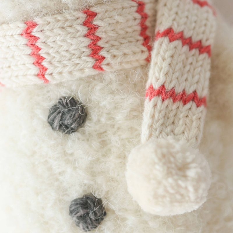 Baby Snowman Candy Cane Scarf from cuddle+kind Baby Snowman Candy Cane Scarf from cuddle+kind