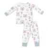 744491d615cd729d2c2c819fbccf1da0fa960926680b37018e06be1ed31bfd0a Angel Dear Woodson's Family Cabin Bamboo Long Sleeve Loungewear Set