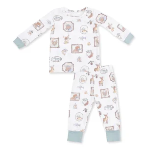 Angel Dear Woodson's Family Cabin Bamboo Long Sleeve Loungewear Set