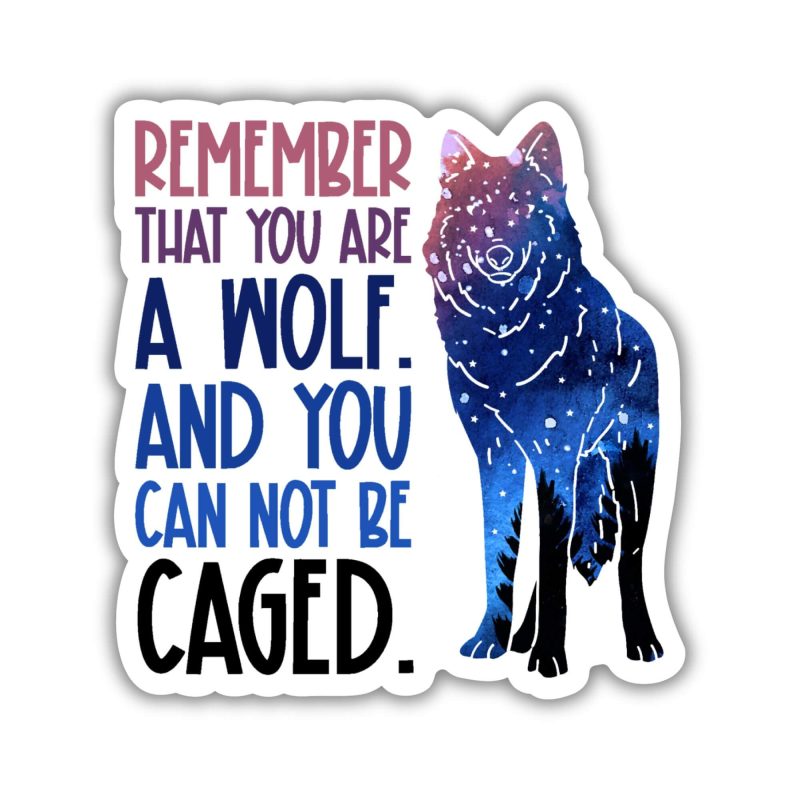 Kingdom of Threads Remember That You Are a Wolf ACOTAR Sticker Kingdom of Threads Remember That You Are a Wolf ACOTAR Sticker
