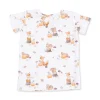 8a920a71be31c3575d83c1d5636b30224f897660cc54676e45dc7ef3bf72f0ea Angel Dear Woodland Animals with Pumpkins Bamboo Short Sleeve Loungewear Set