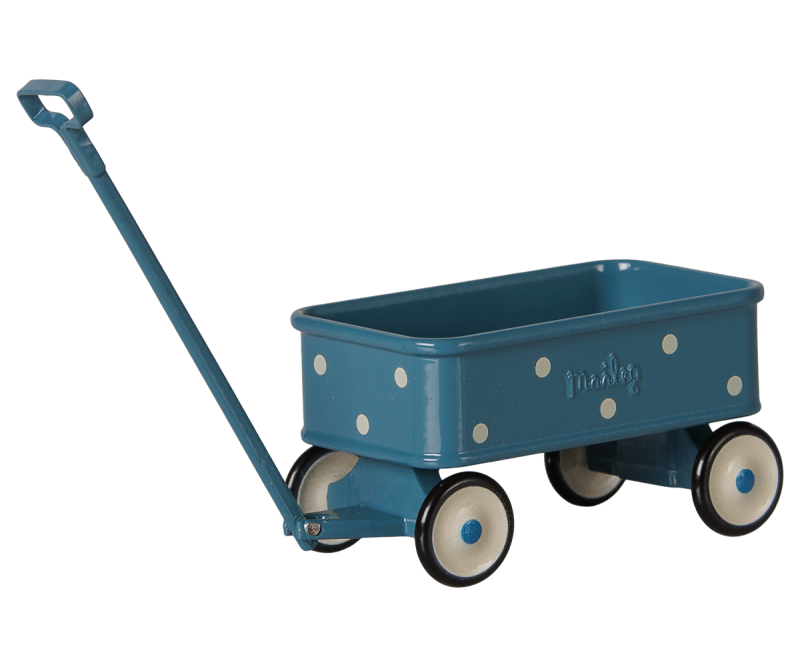 Maileg Wagon for Mouse in Blue Maileg Wagon for Mouse in Blue