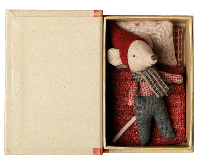 Christmas Mouse Baby in Book from Maileg Christmas Mouse Baby in Book from Maileg