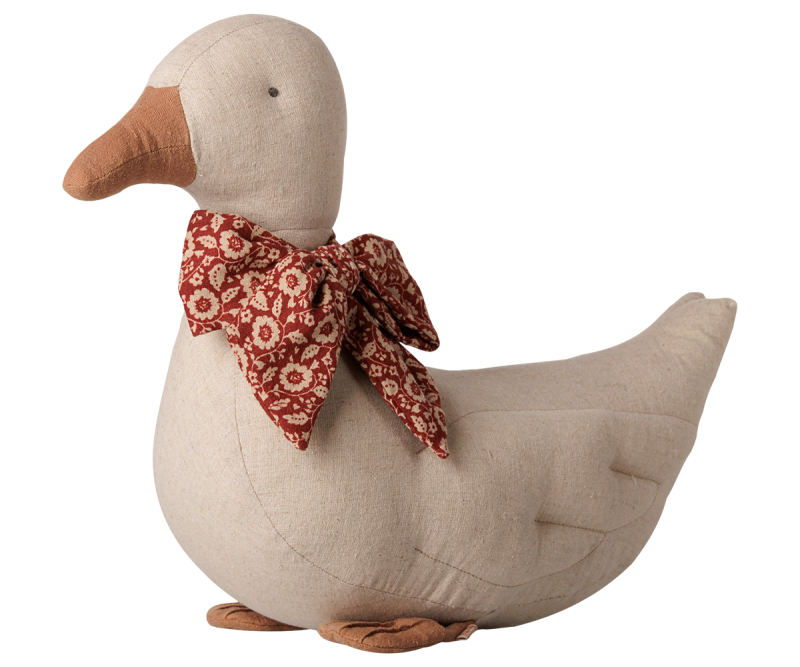 Maileg Duck with Bow in Sand Maileg Duck with Bow in Sand