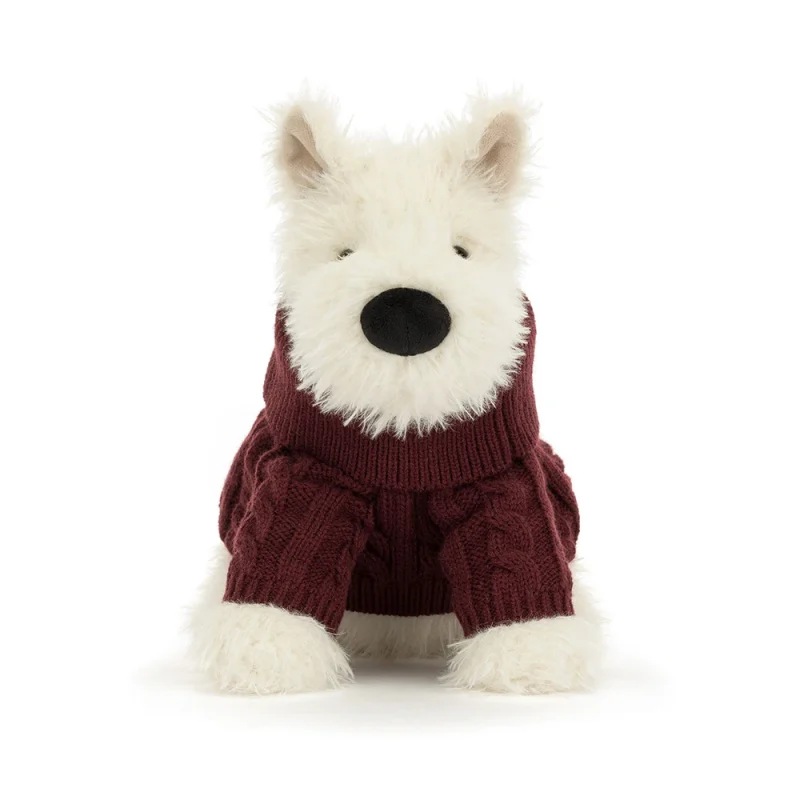 Jellycat Munro Scottie Dog Winter Jumper Outfit part of our  collection