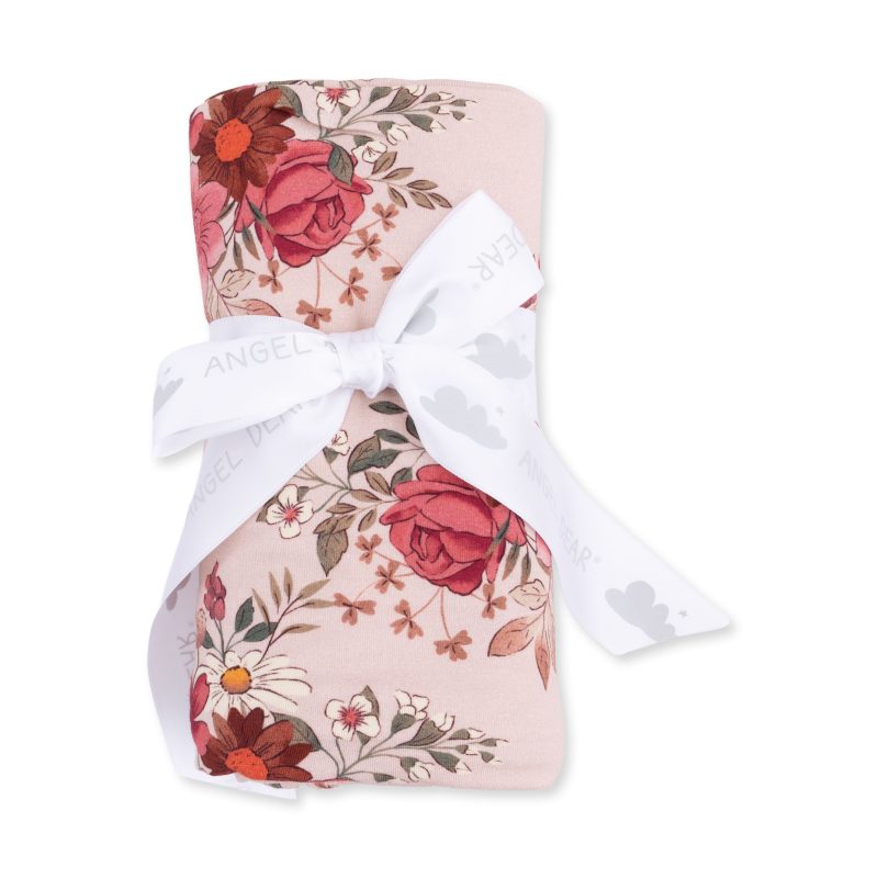 Sabrina Floral Bamboo Swaddle Blanket from Angel Dear