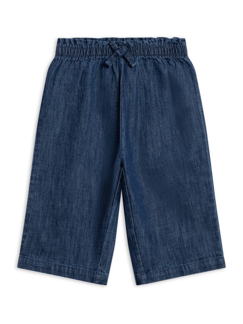 Colored Organics Rumi Chambray Ruffle Waist Wide Leg Pant Colored Organics Rumi Chambray Ruffle Waist Wide Leg Pant