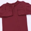 b92638396e78bf846cdabd3741e70f2d9f18d6173d1e24704c149e2c9efa6b15 Angel Dear Solid Oxblood Red Bamboo Convertible Romper