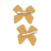Solid Muslin Sunflower 2 Pack Bow Clips from Angel Dear Solid Muslin Sunflower 2 Pack Bow Clips from Angel Dear
