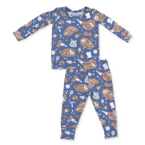 Angel Dear Glow in the Dark Dino Dig Bamboo Long Sleeve Loungewear Set Angel Dear Glow in the Dark Dino Dig Bamboo Long Sleeve Loungewear Set