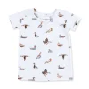 f8ea8209f4a7c8c8427dc12b7b604a454c7f8076df76e8de5ae628a02031199c Angel Dear American Ducks Bamboo Short Sleeve Loungewear Set