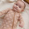 Bamboo Zip Footie Fall Floral from Quincy Mae
