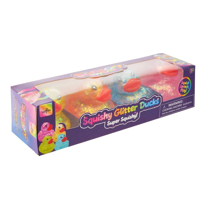 Showcase Squishy Glitter Sensory Toybox Ducks 4-Pack Showcase Squishy Glitter Sensory Toybox Ducks 4-Pack
