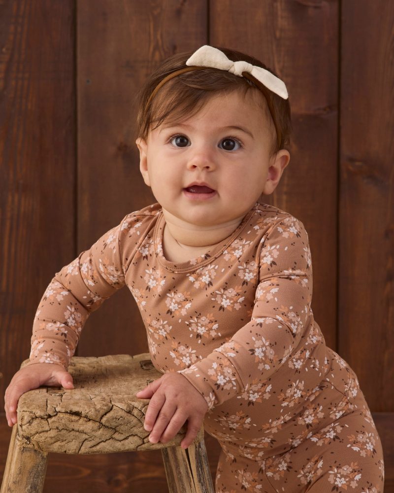 Bamboo Pajama Set Fall Floral from Quincy Mae