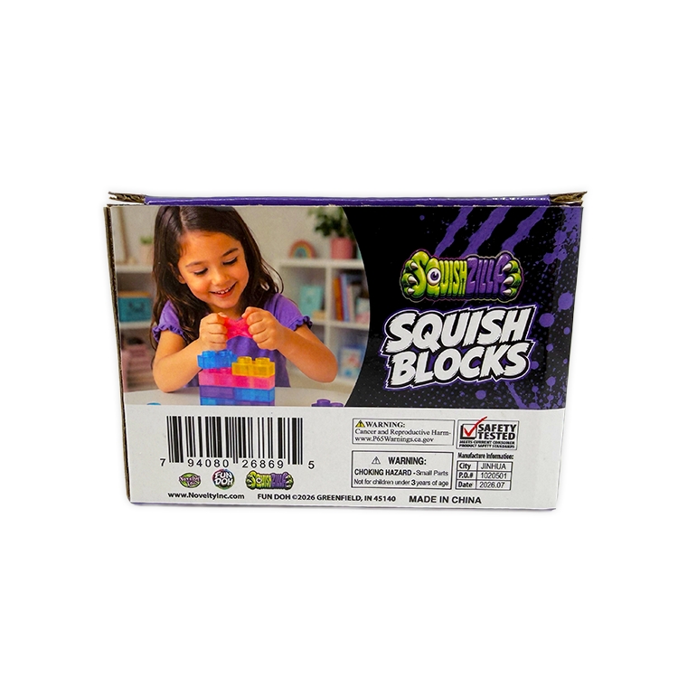 Novelty Brands Fun Doh Squish Blocks Building Fidget Sensory Toy available at Blossom Novelty Brands Fun Doh Squish Blocks Building Fidget Sensory Toy available at Blossom