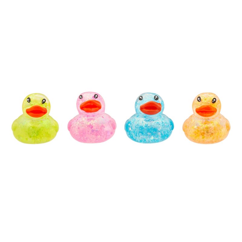 Squishy Glitter Sensory Toybox Ducks 4-Pack made by Showcase Squishy Glitter Sensory Toybox Ducks 4-Pack made by Showcase