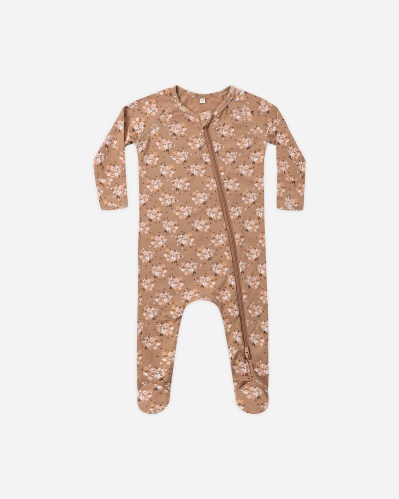 Bamboo Zip Footie Fall Floral available at Blossom