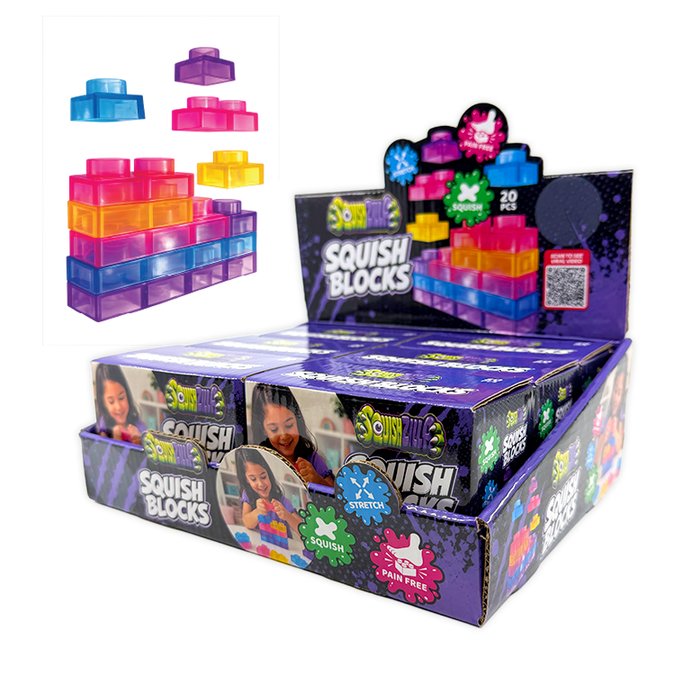 Novelty Brands Fun Doh Squish Blocks Building Fidget Sensory Toy Novelty Brands Fun Doh Squish Blocks Building Fidget Sensory Toy