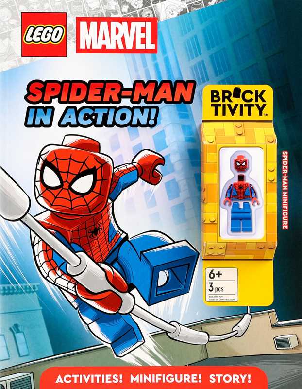 Simon & Schuster LEGO Marvel: Spider-Man in Action! Book and Minifigure Simon & Schuster LEGO Marvel: Spider-Man in Action! Book and Minifigure