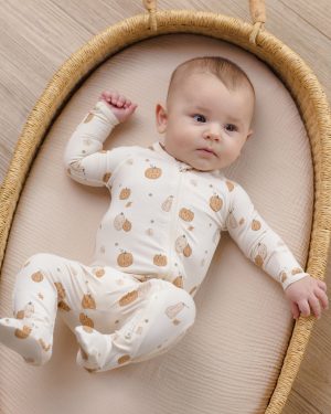 Quincy Mae Bamboo Zip Footie Harvest Friends Quincy Mae Bamboo Zip Footie Harvest Friends