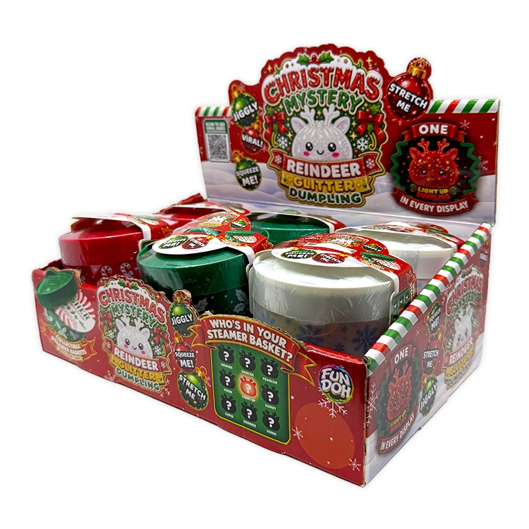 Novelty Brands Fun Doh Christmas Mystery Reindeer Dumpling Squishy Toy part of our Holiday collection Novelty Brands Fun Doh Christmas Mystery Reindeer Dumpling Squishy Toy part of our Holiday collection