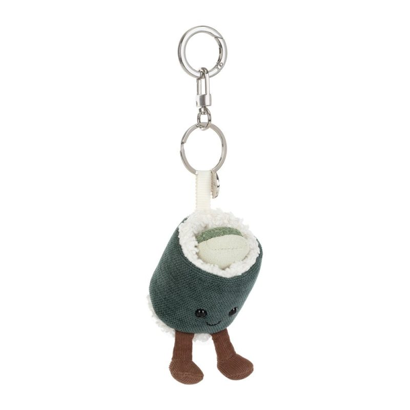 Jellycat Amuseables Hosomaki Key Chain Bag Charm Jellycat Amuseables Hosomaki Key Chain Bag Charm