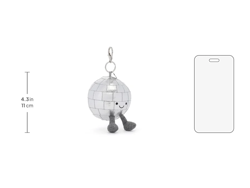 Jellycat Amuseables Disco Ball Key Chain Bag Charm available at Blossom