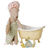 Bathtub Set in Yellow for Mouse Yellow made by Maileg