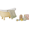 Maileg Bathtub Set in Yellow for Mouse Yellow