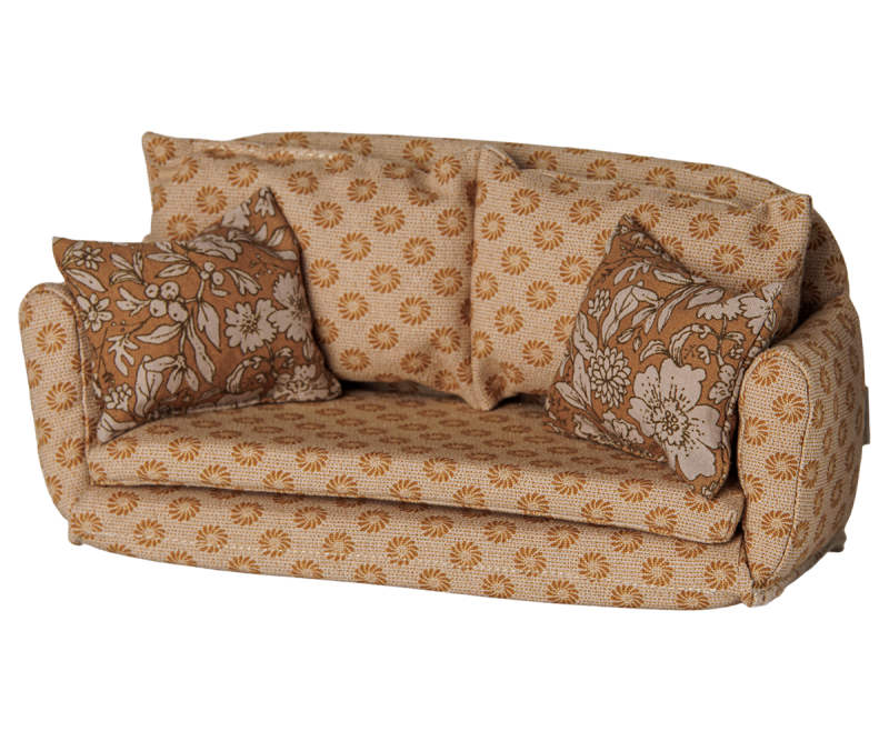 Sofa Bed Large in Ocher for Mouse from Maileg Sofa Bed Large in Ocher for Mouse from Maileg