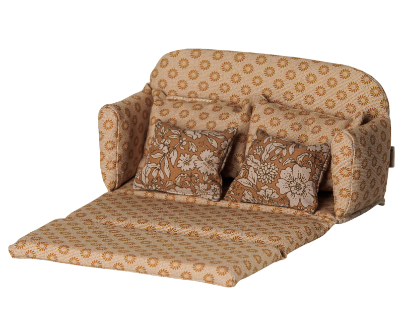 Sofa Bed Large in Ocher for Mouse made by Maileg Sofa Bed Large in Ocher for Mouse made by Maileg