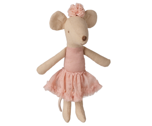 Maileg Ballerina Mouse Big Sister in Light Heather
