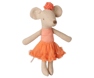 Maileg Ballerina Mouse Big Sister in Dusty Coral