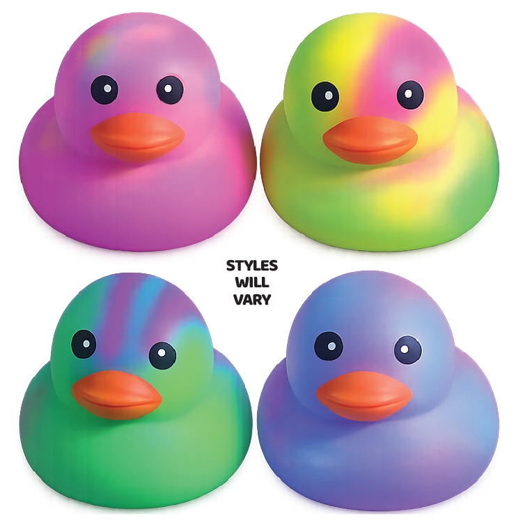 Novelty Brands Mega 5 Inch Tie Dye Squishy Duck Toy Toys Novelty Brands Mega 5 Inch Tie Dye Squishy Duck Toy Toys