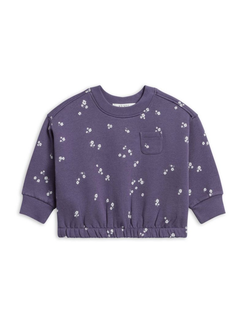 Colored Organics Koi Fleece Pullover in Posey Floral Colored Organics Koi Fleece Pullover in Posey Floral