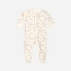 Zip Long Sleeve Footie Floral Vine available at Blossom