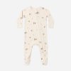 Bamboo Zip Footie Woodland from Quincy Mae