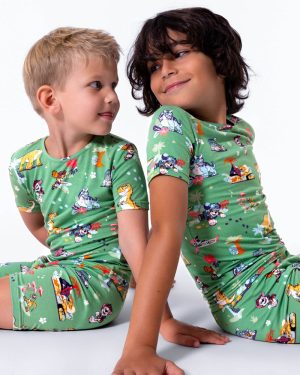 Bellabu Bear PAW Patrol Dino Movie Bamboo Kids Pajama Short Set