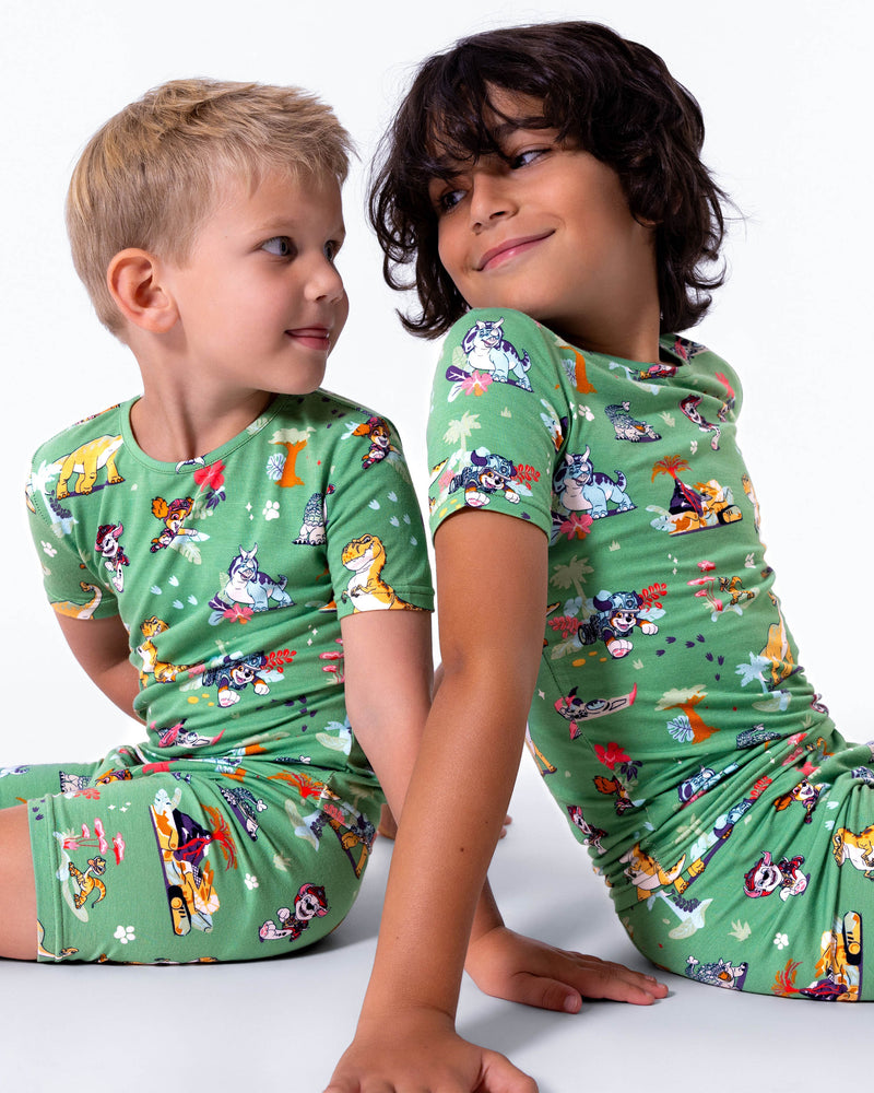 Bellabu Bear PAW Patrol Dino Movie Bamboo Kids Pajama Short Set Bellabu Bear PAW Patrol Dino Movie Bamboo Kids Pajama Short Set