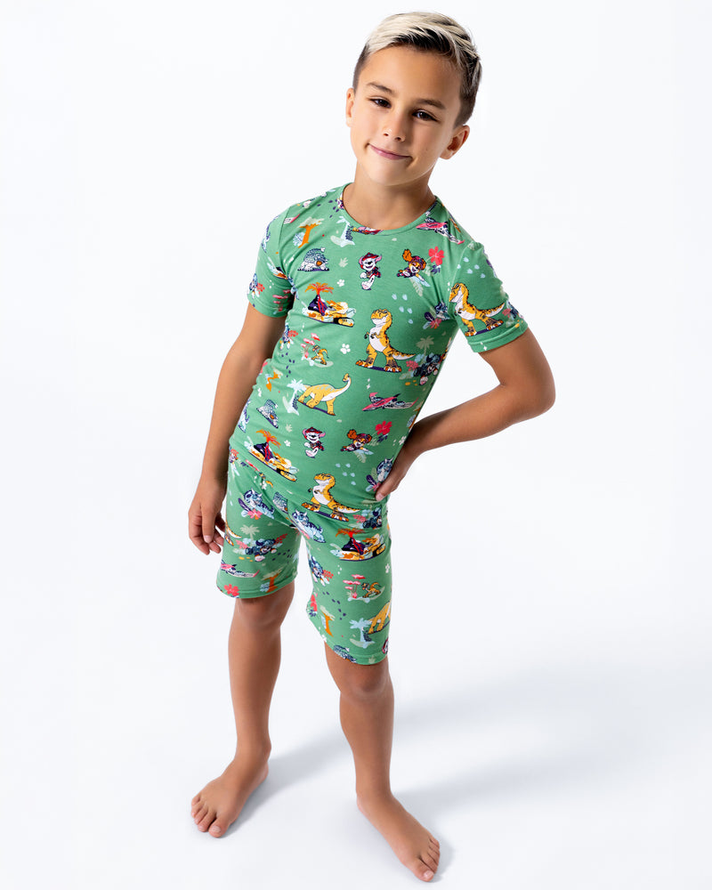 PAW Patrol Dino Movie Bamboo Kids Pajama Short Set PAW Patrol Dino Movie Bamboo Kids Pajama Short Set