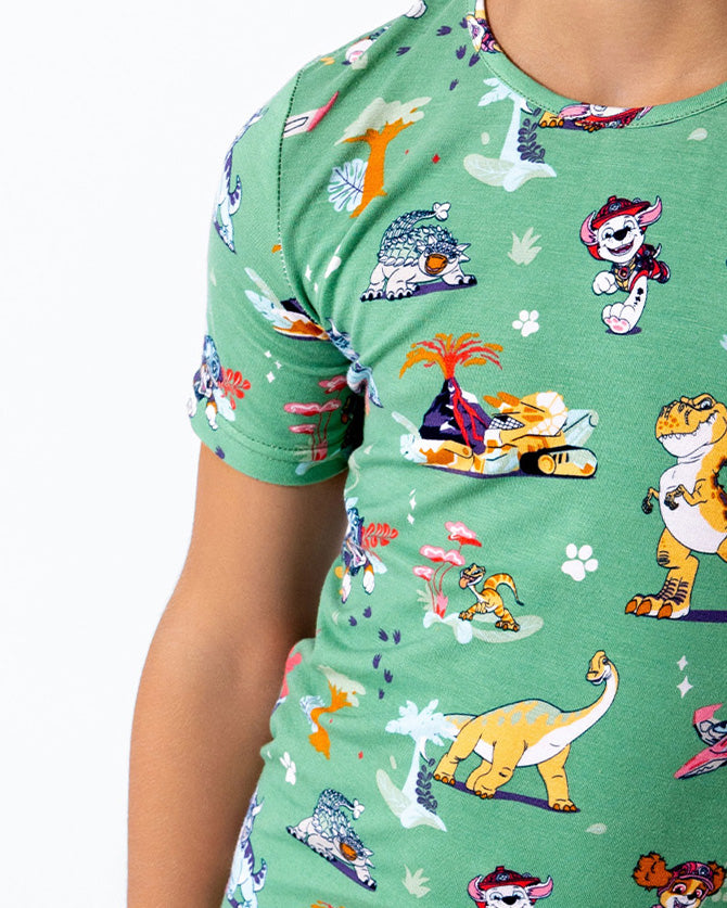 PAW Patrol Dino Movie Bamboo Kids Pajama Short Set from Bellabu Bear PAW Patrol Dino Movie Bamboo Kids Pajama Short Set from Bellabu Bear