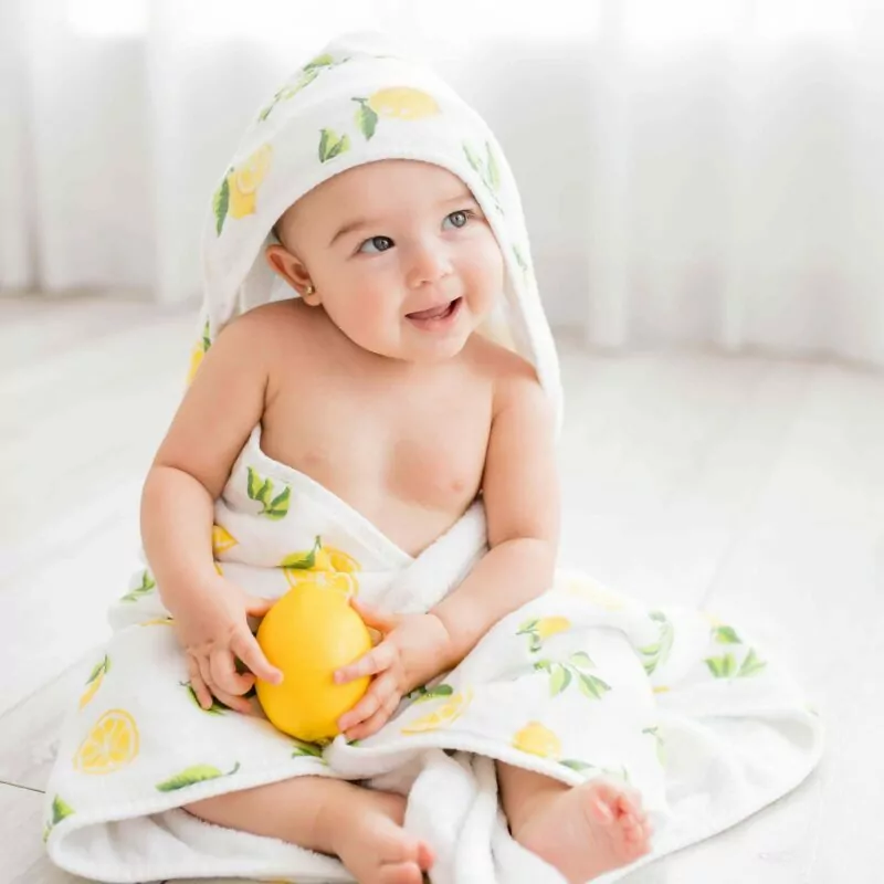 Bambi Bamboo Bamboo Baby Lemon Hooded Towel