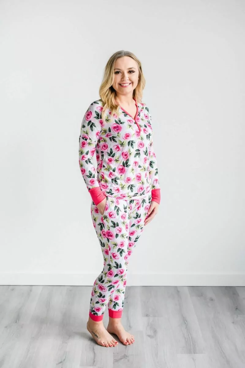 Matching Little Sleepies Mama Roses PJ Pants