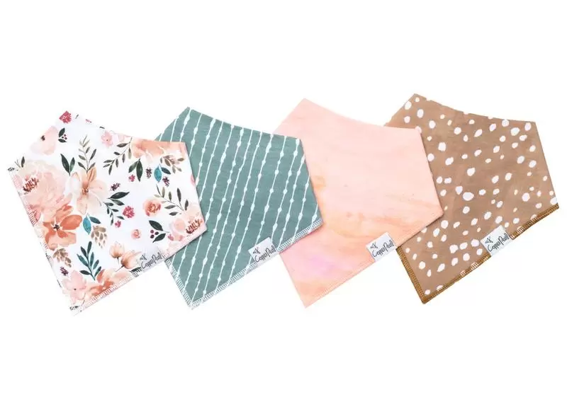 Copper Pearl Autumn Baby Bandana Bib Set 4-pack