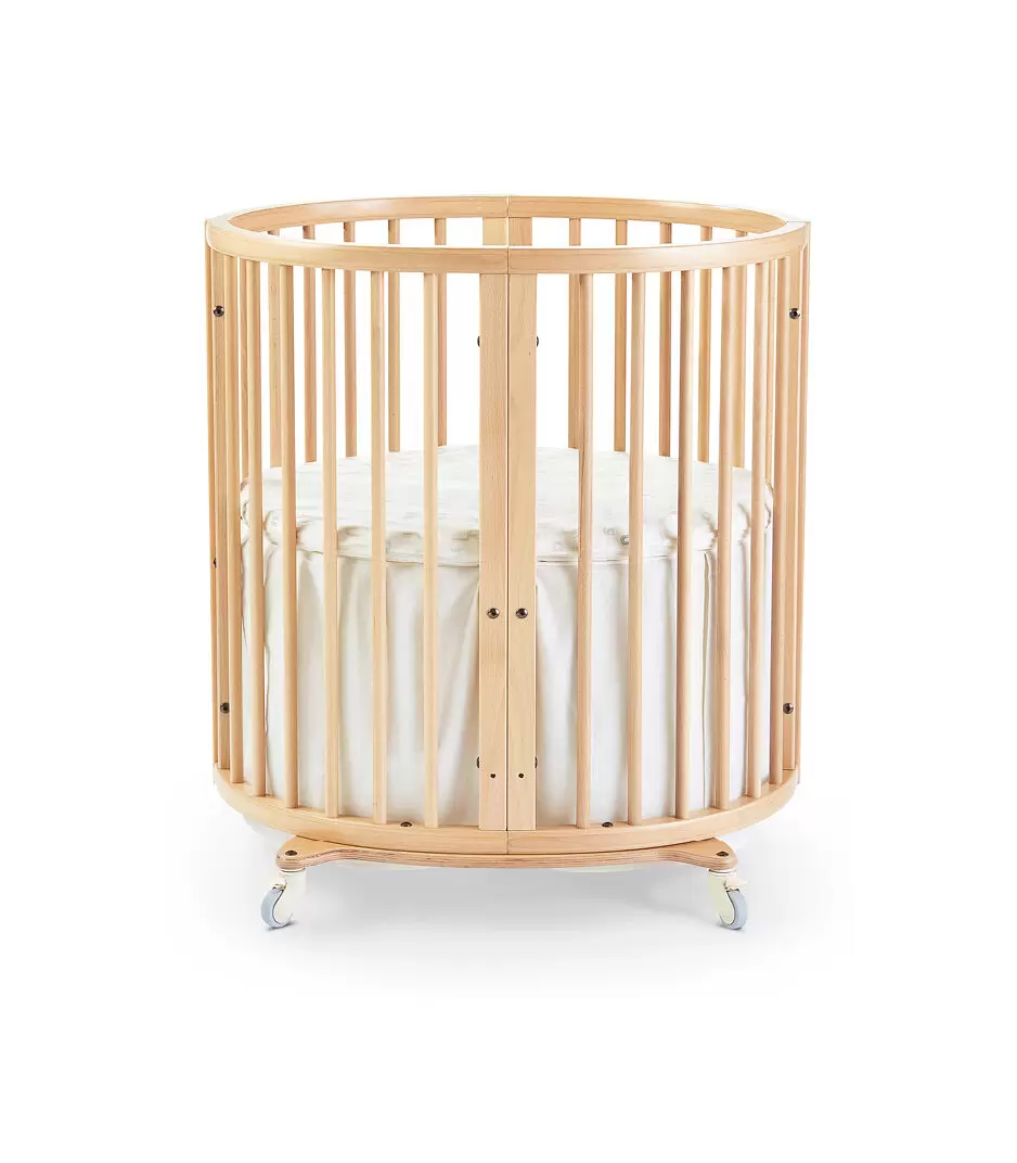 Sleepi Mini Bed Skirt in Natural by Stokke Sleepi Mini Bed Skirt in Natural by Stokke