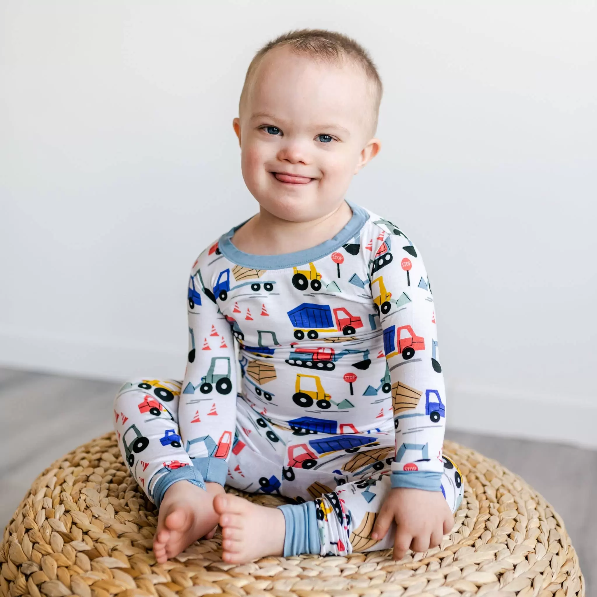 a44148a2e2bde7926e1bb8cee603e909e995012b521aa90b19a77a33b8847aca Little Sleepies Construction Bamboo Two-Piece Pajama Set - FINAL SALE