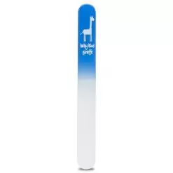 baby blue giraffe baby nail file in blue