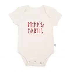 finn + emma Merry & Bright Organic Graphic Bodysuit